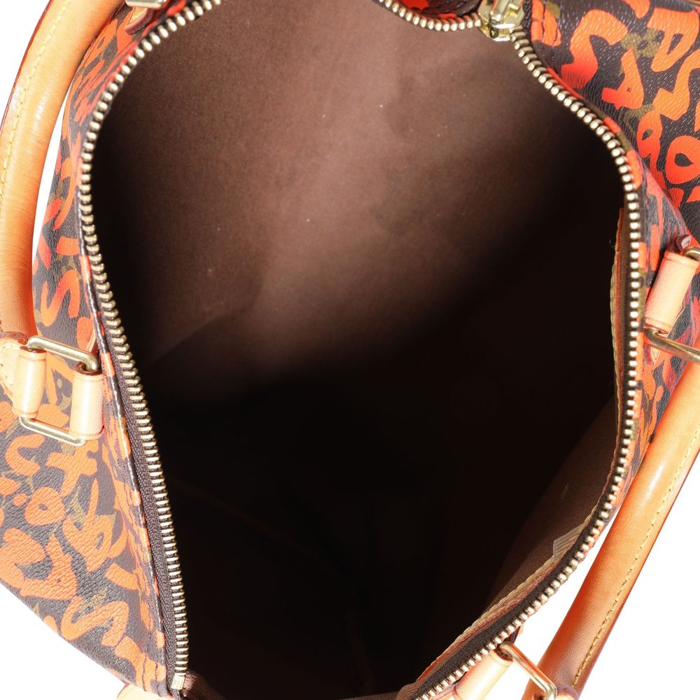 Louis Vuitton x Stephen Sprouse Orange Graffiti Monogram Canvas Speedy 30 - Picture 7 of 7